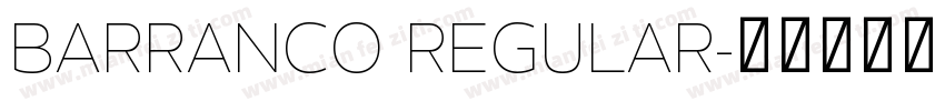 Barranco Regular字体转换
